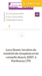 Mobile Screenshot of loca-ouest-reception.fr